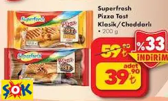 SUPERFRESH PİZZA TOST KLASİK/CHEDDARLI 200 G SUPERFRESH PİZZA TOST KLASİK/CHEDDARLI 200 G